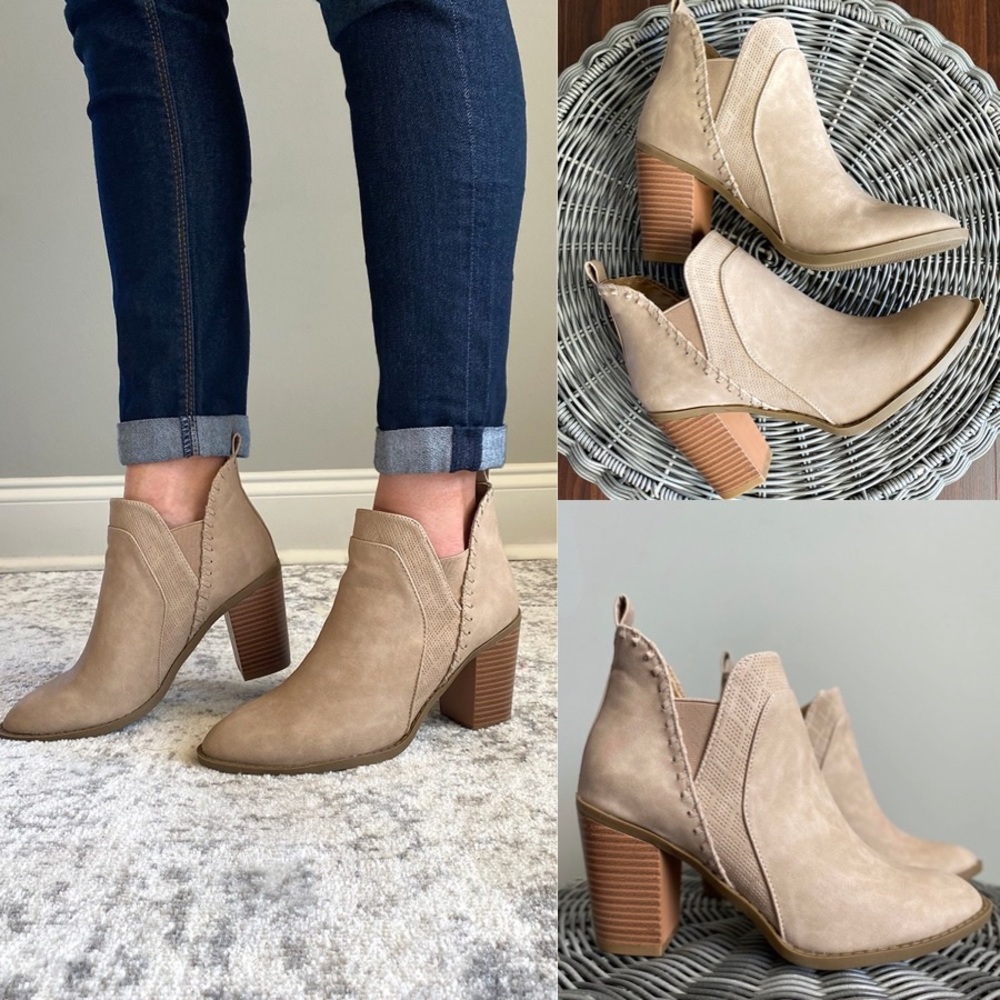NIB - taupe colored ankle bootie - Picture 1 of 5